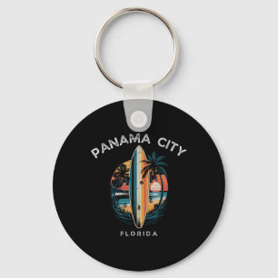 Panama City Beach Florida Men Women Surfing Keychain