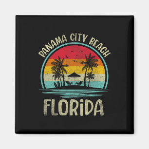 Panama City Beach Florida Palm Tree Family Summer Magnet