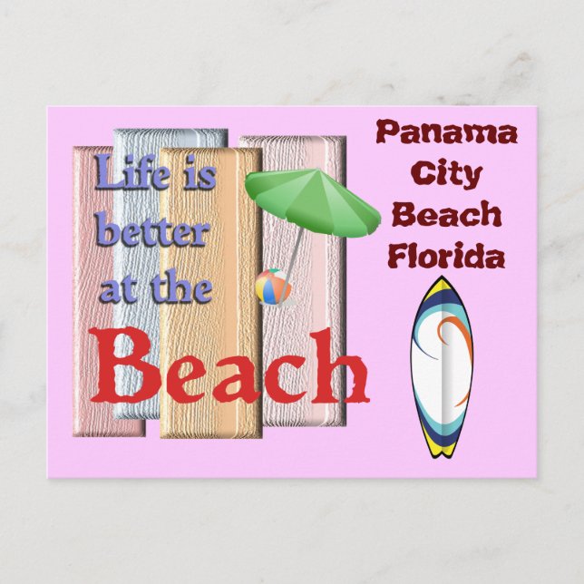 Panama City Beach Floride - Carte postale (Devant)