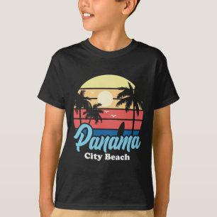 Panama City Beach Surfer Surfing Souvenir Retro T-Shirt
