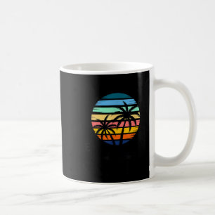 Panama city florida beach sunset palm tree tropica coffee mug