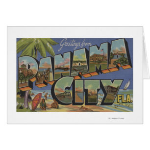 Panama City, Florida - Large Letter Scenes