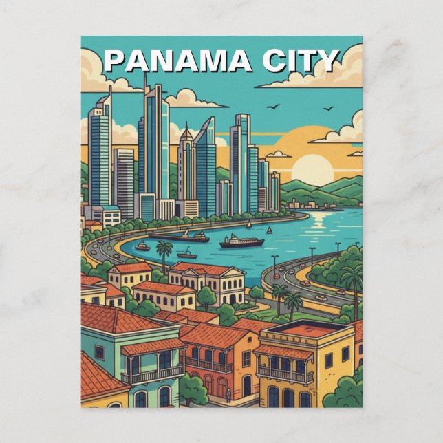 Panama City Travel Postcard (Front)