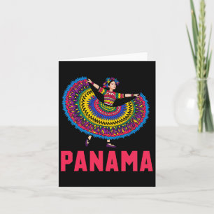 Panama Dancing Culture Folklore Tradition Panama  Card