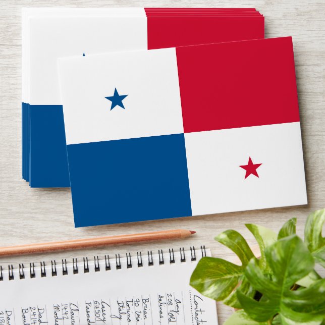 Panama flag envelope (Stacked)
