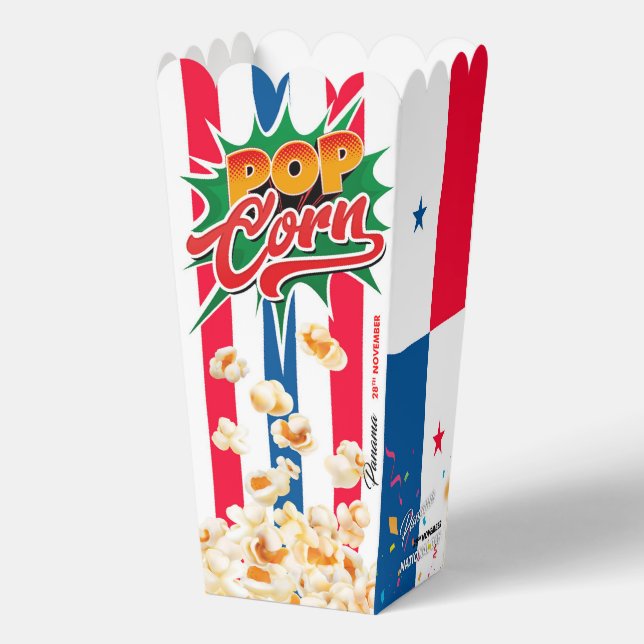 Panama flag favor box (Back)