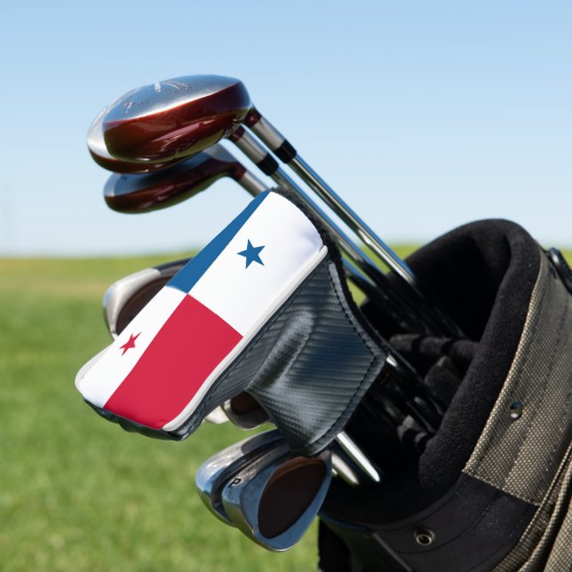 Panama flag golf head cover (In Situ)