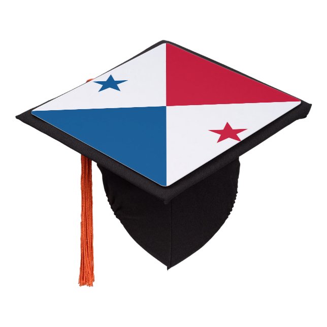 Panama flag graduation cap topper (Angled)