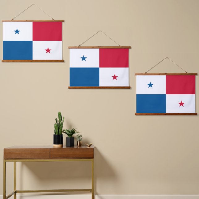 Panama flag hanging tapestry (Asymmetrical)