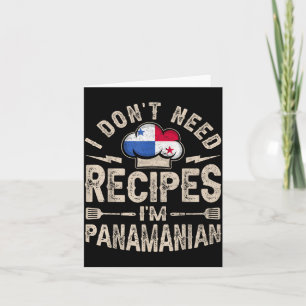 Panama Flag Proud Panamanians Men &amp; Women  Card