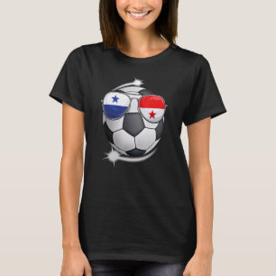 Panama Football Fan Sunglass Soccer Panamanian T-Shirt
