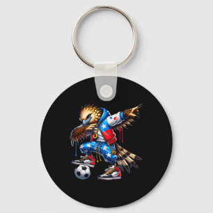 Panama Harpy Eagle Dabbing Soccer Urbyn Streetwear Keychain