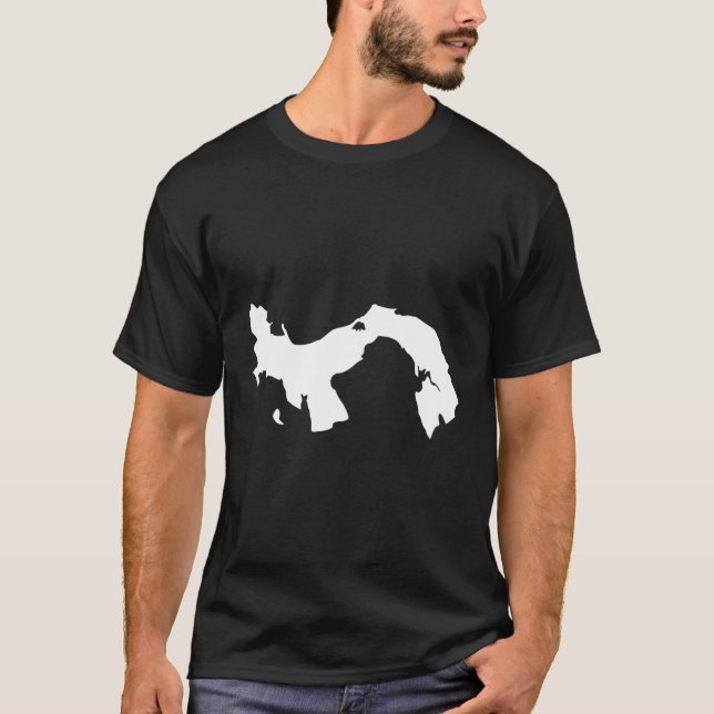 Panama Map Hoodie T-Shirt (Front)