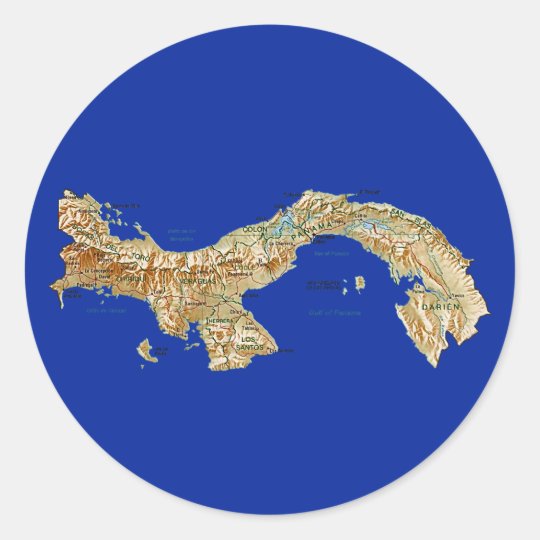 Panama Map Sticker