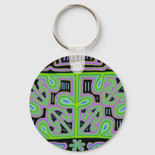 Panama Mola Music Box Keychain
