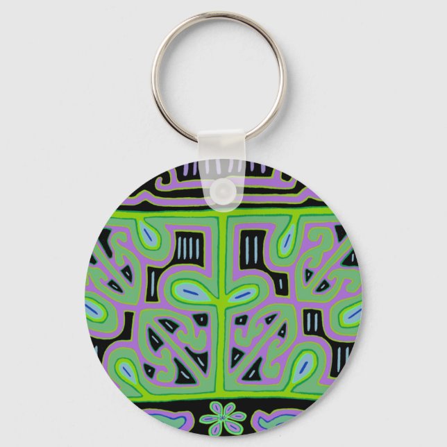 Panama Mola Music Box Keychain (Front)