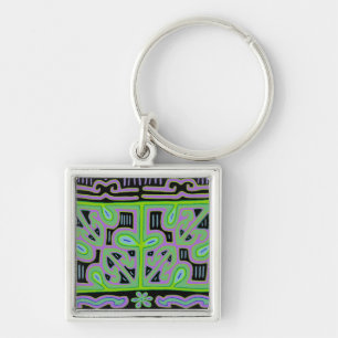 Panama Mola Music Box Keychain