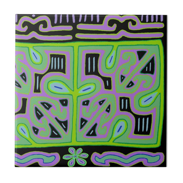 Panama Mola Music Box Tile (Front)