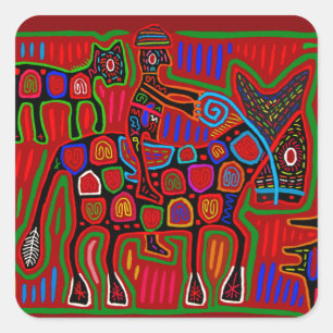 Panama Mola - Save a Horse Ride a Cowboy Square Sticker