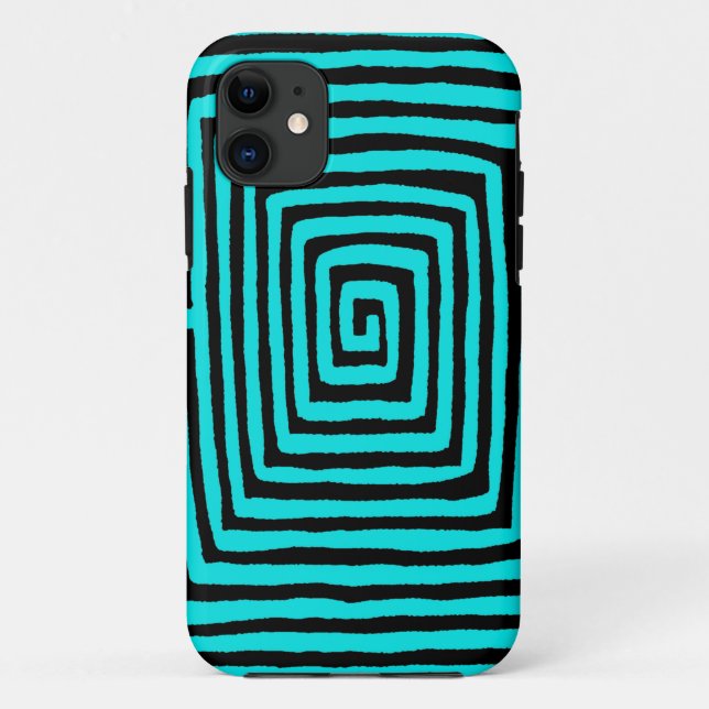 Panama Mola Tortoise - Blue Black Case-Mate iPhone Case (Back)