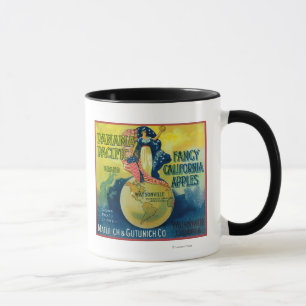 Panama Pacific Apple Crate Label Mug