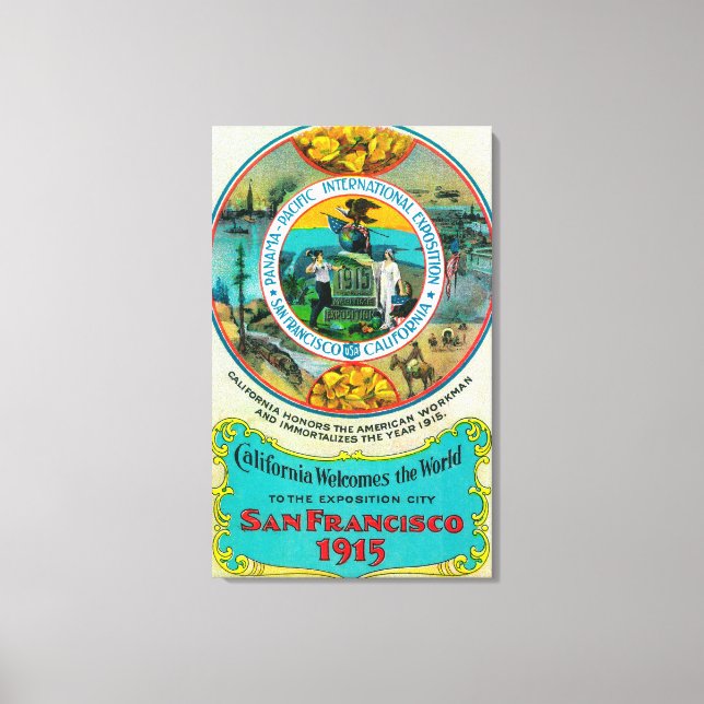 Panama Pacific International Expo 2 Canvas Print (Front)