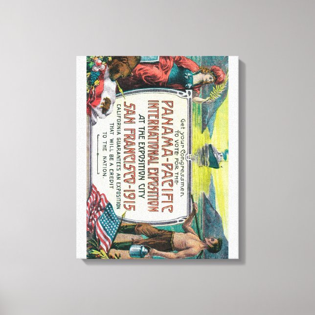 Panama Pacific International Expo Canvas Print (Front)