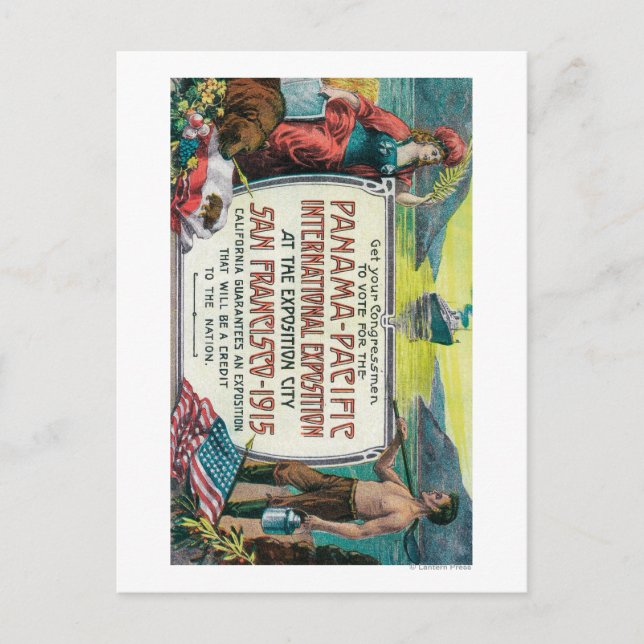Panama Pacific International Expo Postcard (Front)