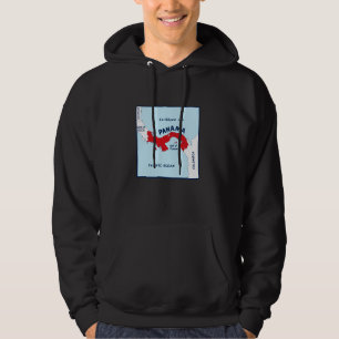 Panama Political map in flag colours. Neighbouring Hoodie