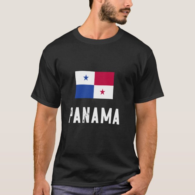 Panama Roots Panamanian Flag Central America Hispa T-Shirt (Front)