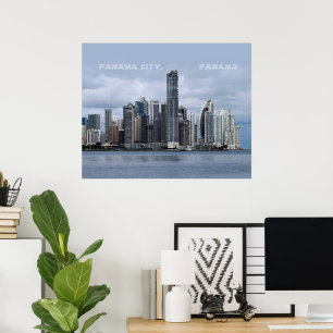 Panama Skyline Poster w/out customizable text