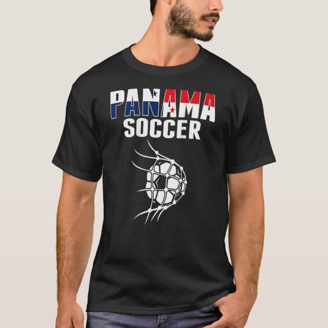 Panama Soccer Ball In Net  Panamanian Football Sup T-Shirt (Front)
