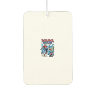 Panama Soccer Skeleton Striker Nations Poster Styl Air Freshener
