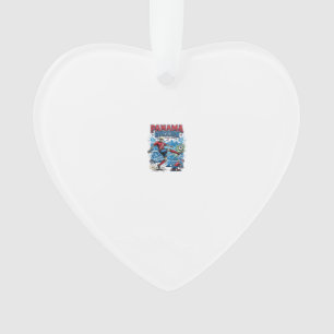 Panama Soccer Skeleton Striker Nations Poster Styl Ornament