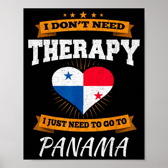 Panamanian Flag I Panama Flag I Vacation Panama  Poster (Front)
