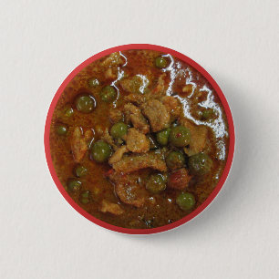Panang Thai Curry [พะแนง] ... Thailand Street Food 2 Inch Round Button