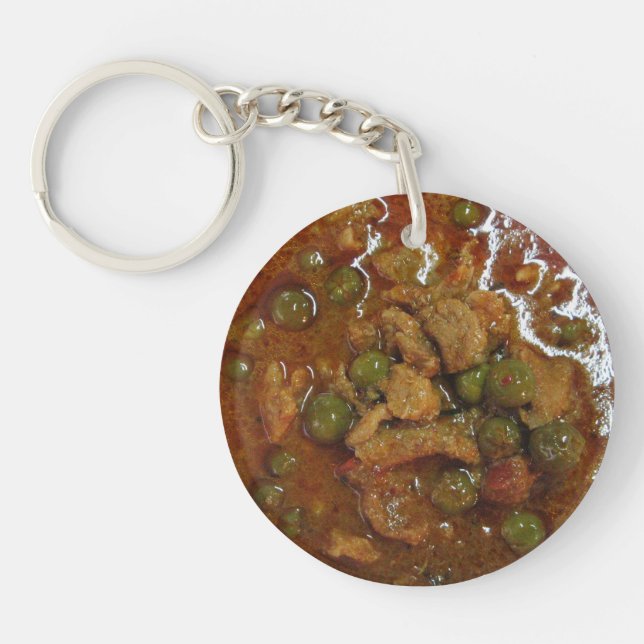 Panang Thai Curry [พะแนง] ... Thailand Street Food Keychain (Front)