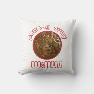 Panang Thai Curry ... Thailand Street Food Throw Pillow