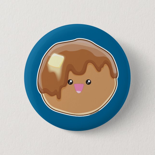 Pancake! 2 Inch Round Button (Front)