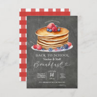 Pancake Back To School Breakfast Invitation