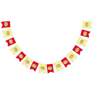 Pancake Birthday Party Flapjack Cute Kids Bunting Flags