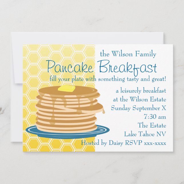 Pancake Breakfast Invitation (Front)