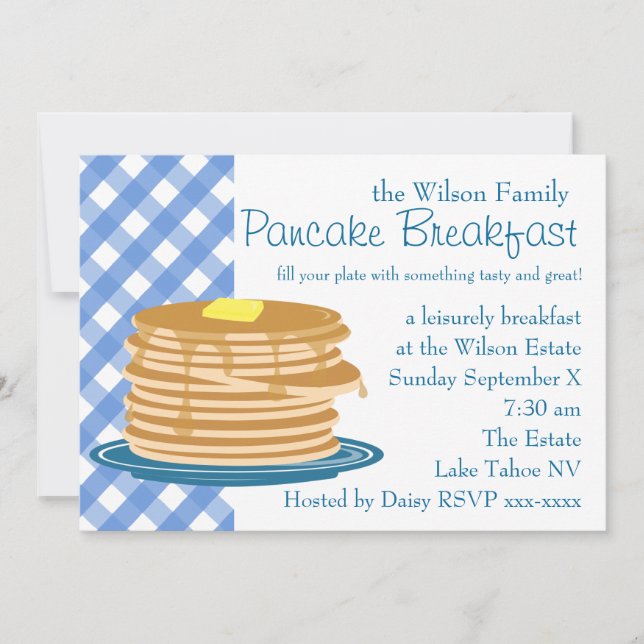 Pancake Breakfast Invitation (Front)