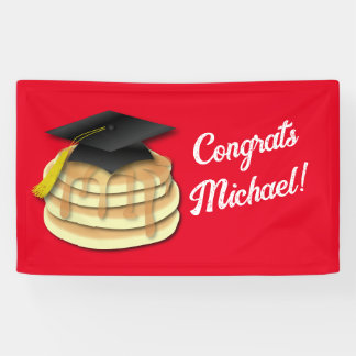 Pancake Brunch Graduation Party Invitation Banner
