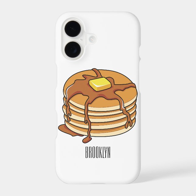 Pancake cartoon illustration  (Back)