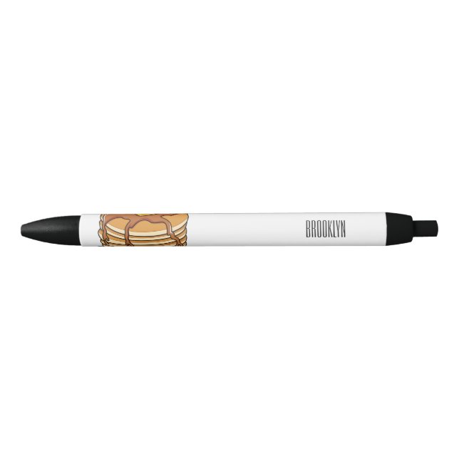 Pancake cartoon illustration  black ink pen (Front)