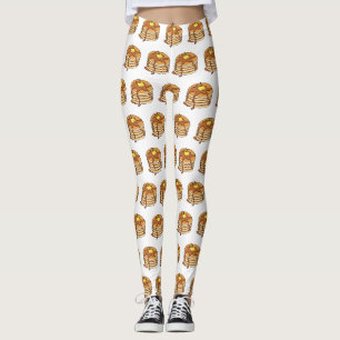 Pancake cartoon illustration leggings