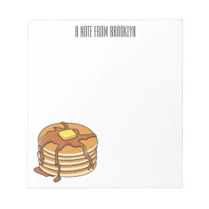 Pancake cartoon illustration  notepad