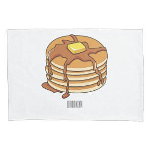 Pancake cartoon illustration  pillowcase