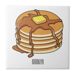 Pancake cartoon illustration tile